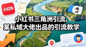 小红书三角洲引流，某私域大佬出品的引流教学-KJ分享