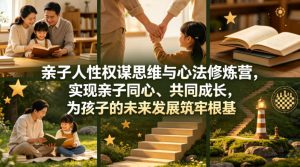 亲子人性权谋思维与心法修炼营,实现亲子同心、共同成长,为孩子的未来发展筑牢根基【音频】-KJ分享
