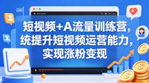 短视频+AI流量训练营，统提升短视频运营能力，实现涨粉变现-KJ分享