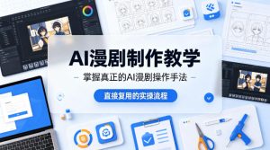 AI漫剧制作教学,带你掌握真正的AI漫剧操作手法,直接复用的实操流程-KJ分享