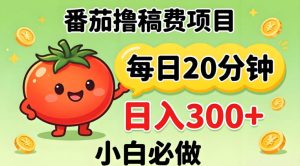 番茄撸稿费，每天20分钟，日入300+！0门槛躺賺，小白直接抄作业【揭秘】-KJ分享