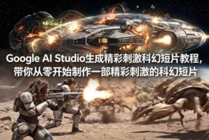 Google AI Studio生成精彩刺激科幻短片教程,带你从零开始制作一部精彩刺激的科幻短片【双语字幕】-KJ分享