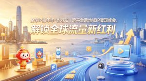 全球IP嘉年华·香港站｜跨平台跨地域IP变现峰会，解锁全球流量新红利-KJ分享