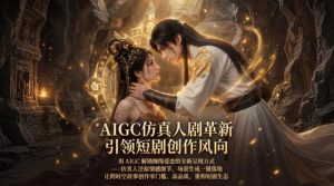 AIGC仿真人《合欢宗》短剧教学，用AIGC解锁缠绵爱恋的全新呈现方式，让跨时空故事创作零门槛、高品质，重构短剧生态-KJ分享