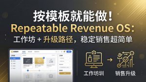 按模板就能做!Repeatable Revenue OS:工作坊 + 升级路径,稳定销售超简单-KJ分享