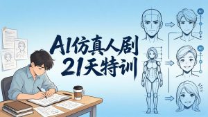 AI仿真人剧21天特训-更新:从剧本到成片全流程实战,掌握角色一致性与变现方法-KJ分享