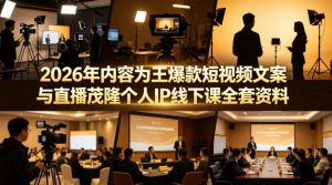2026年内容为王爆款短视频文案与直播茂隆个人IP线下课全套资料(价值4980)-KJ分享