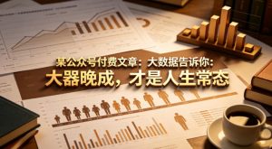 某公众号付费文章：大数据告诉你：大器晚成，才是人生常态-KJ分享