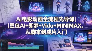 AI电影动画全流程先导课|豆包AI+即梦+Vidu+MINIMAX,从脚本到成片入门-KJ分享