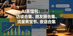 AI蒸馏包：访谈合集、朋友圈合集、流量黄宝书、夜话合集【文档】-KJ分享