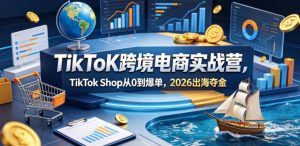 TikToK跨境电商实战营,TikTok Shop从0到爆单,2026出海夺金-KJ分享