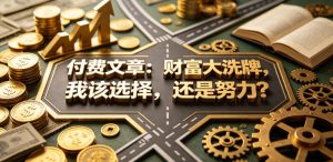付费文章:财富大洗牌,我该选择,还是努力?-KJ分享