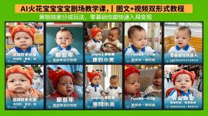 AI火花宝宝宝宝剧场教学课,图文+视频双形式教程,解锁独家分成玩法,零基础也能快速入局变现-KJ分享