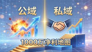 公域玩命出爆款，私域悄悄做成交：这套AI内训课，2026给你打通1000万净利的地图-KJ分享