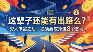 关于人生两篇付费文章【这辈子还能有出路么？】【穷人乍富之后，必须要戒掉这8个恶习】-KJ分享