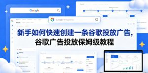 新手如何快速创建一条谷歌投放广告，谷歌广告投放保姆级教程-KJ分享