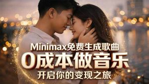 Minimax免费生成歌曲实测!0成本做音乐,说唱流行Lofi一键生成-KJ分享