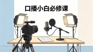 口播小白必修课:录像收音灯光设备+脚本撰写,搭专业级录制场景-KJ分享