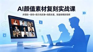 AI颜值素材复刻实战课，多图控一致性+提示词反推+洗图去重，批量做爆款视频-KJ分享