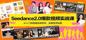 Seedance2.0爆款视频实战课：从入门到精通电商带货，品牌宣传短剧-KJ分享