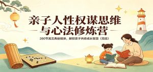 亲子人性权谋思维与心法修炼营:260节寓言典故精讲,解锁亲子共修成长智慧(完结)-KJ分享