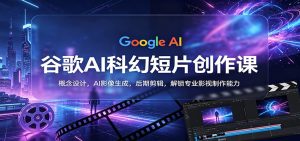 谷歌AI科幻短片创作课：概念设计，AI影像生成，后期剪辑，解锁专业影视制作能力-KJ分享