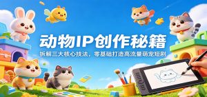 动物IP创作秘籍:拆解三大核心技法,零基础打造高流量萌宠短剧-KJ分享