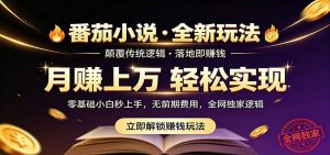 番茄小说5月最新独家玩法，稳定落地实测月入过万！-KJ分享