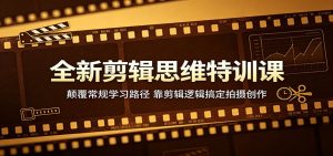 全新剪辑思维特训课:颠覆常规学习路径,靠剪辑逻辑搞定拍摄创作-KJ分享