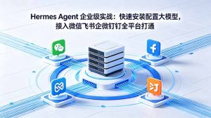 Hermes Agent 企业级实战：快速安装配置大模型，接入微信飞书企微钉钉全平台打通-KJ分享