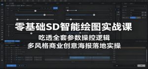 零基础SD智能绘图实战课：吃透全套参数操控逻辑，多风格商业创意海报落地实操-KJ分享