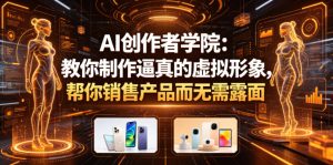 AI创作者学院:教你制作逼真的虚拟形象,帮你销售产品而无需露面【原创双语字幕】-KJ分享