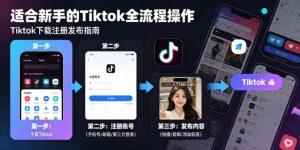 Tiktok下载注册发布,适合新手的Tiktok全流程操作-KJ分享