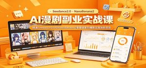 AI漫剧副业实战课:精通Seedance2.0与NanoBanana2零基础复刻爆款实现涨粉变现-KJ分享