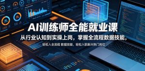 AI训练师全能就业课，从行业认知到实操上岗，掌握全流程数据技能，轻松入职新兴热门岗位-KJ分享