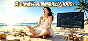 黄金随便买？AI自动外汇量化交易 在家当皇帝 日入1000+-KJ分享