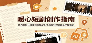暖心短剧创作指南：告白类短片创作思路搭配AI工具提升视频镜头把控能力-KJ分享