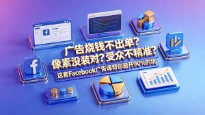 广告烧钱不出单?像素没装对?受众不精准?这套Facebook广告课帮你避开90%的坑-原创双语字幕-KJ分享