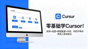零基础学Cursor!安装+设置+模型配置+对话,手把手带你完成工具初始化-KJ分享