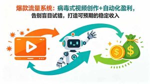 爆款流量系统:病毒式视频创作+自动化盈利,告别盲目试错,打造可预期的稳定收入-KJ分享