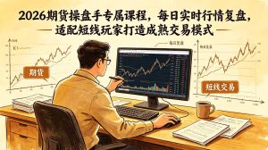 2026期货操盘手专属课程-更新6月,每日实时行情复盘,适配短线玩家打造成熟交易模式-KJ分享