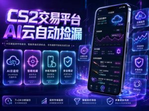 CS2交易平台AI云自动捡漏，多年稳定运行，无需手机，支持任何形式验证，日入300+【揭秘】-KJ分享