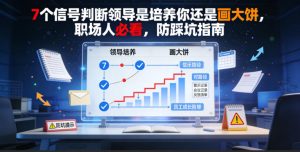 付费文章:7个信号判断领导是培养你还是画大饼,职场人必看,防踩坑指南-KJ分享