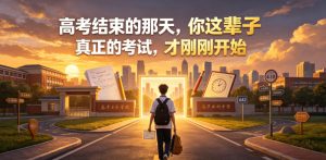 付费文章：高考结束的那天，你这辈子真正的考试，才刚刚开始-KJ分享