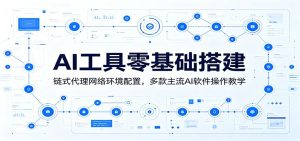 AI工具零基础搭建：链式代理网络环境配置，多款主流AI软件操作教学-KJ分享
