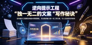 逆向提示工程教您突破AI常规限制,写出独具魅力独一无二的文案,引人注目的写作秘诀【原创双语字幕】-KJ分享