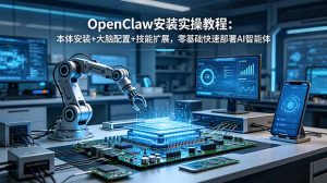 OpenClaw安装实操教程：本体安装+大脑配置+技能扩展，零基础快速部署AI智能体-KJ分享