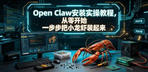 Open Claw安装实操教程，从零开始一步步一步步把小龙虾装起来-KJ分享
