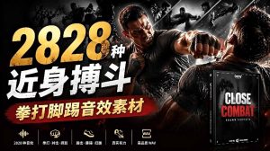 宝藏级别音效!2828种近身搏斗拳打脚踢音效素材,全部中文分类,免解压使用 Close Combat-KJ分享
