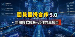 团长蓝海合作3.0，每周爆款模板+合作共赢项目-KJ分享